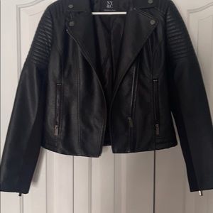 Faux Leather biker jacket